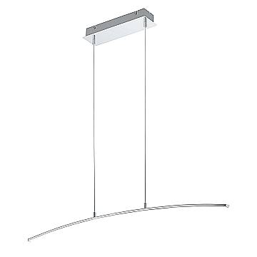 Lampadario A Sospensione Moderno Lasana Alluminio Cromo 1 Luce Led 15W 1800Lm