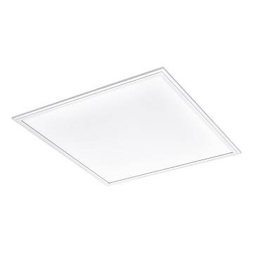 Plafoniera Moderna Salobrena 1 Alluminio Bianco Luce Led Integrato 33W
