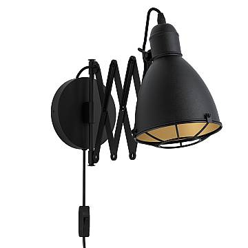 Applique Vintage Treburley Acciaio Nero 1 Luce E27 Applique Vintage Treburley Acciaio Nero 1 Luce E27