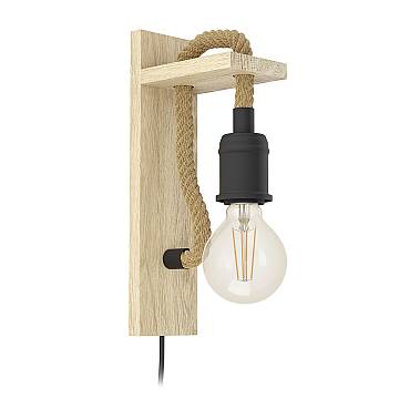 Applique Vintage Rampside Acciaio Nero 1 Luce E27 Ip20 Applique Vintage Rampside Acciaio Nero 1 Luce E27 Ip20