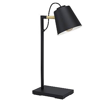 Lampada Da Tavolo Vintage Lacey Acciaio Nero 1 Luce E14