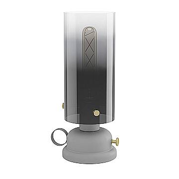 Lampada Da Tavolo Vintage Gargrave Acciaio Grigio 1 Luce E27