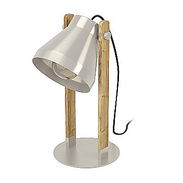Lampada Da Tavolo Vintage Cawton Acciaio Grigio Acciaio 1 Luce E27