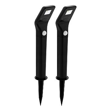 Luce Solare Picchetto Esterno Contemporaneo Solar Policarbonato Nero Led Luce Solare Picchetto Esterno Contemporaneo Solar Policarbonato Nero Led