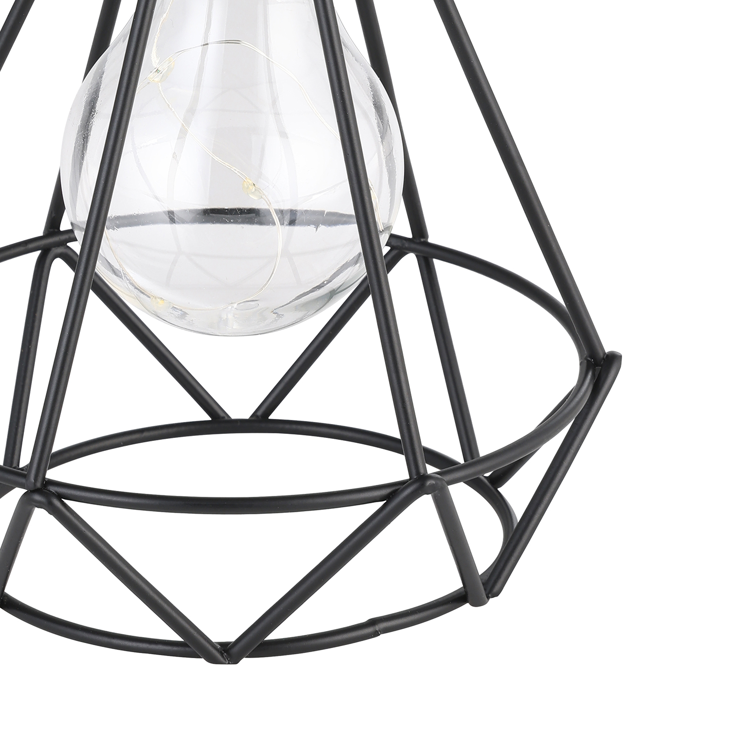 Luce Solare Esterno Contemporaneo Solar Acciaio Nero Policarbonato Trasp Led 48893