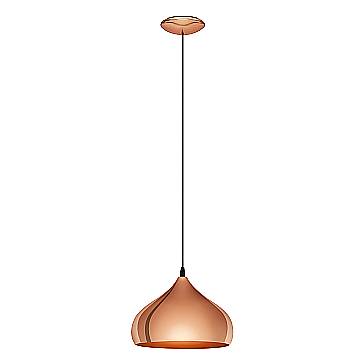 Lampadario A Sospensione Vintage Hapton Acciaio Rame 1 Luce E27 Lampadario A Sospensione Vintage Hapton Acciaio Rame 1 Luce E27