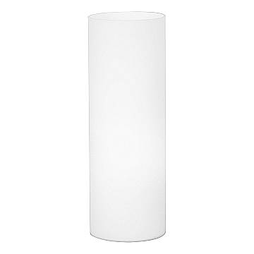 Lampada Da Tavolo Minimal Geo Vetro Bianco 1 Luce E27