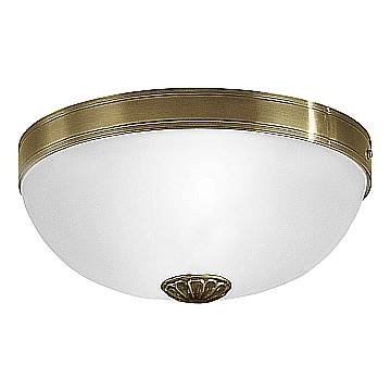 Plafoniera Classico Imperial Metallo Ottone Brunito 2 Luci E27