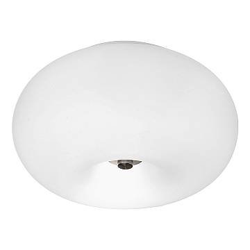 Plafoniera Contemporanea Optica Acciaio Nichel Satinato 2 Luci E27