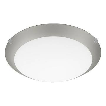 Plafoniera Contemporanea Mars 1 Acciaio Bianco Luce E27 Ip20