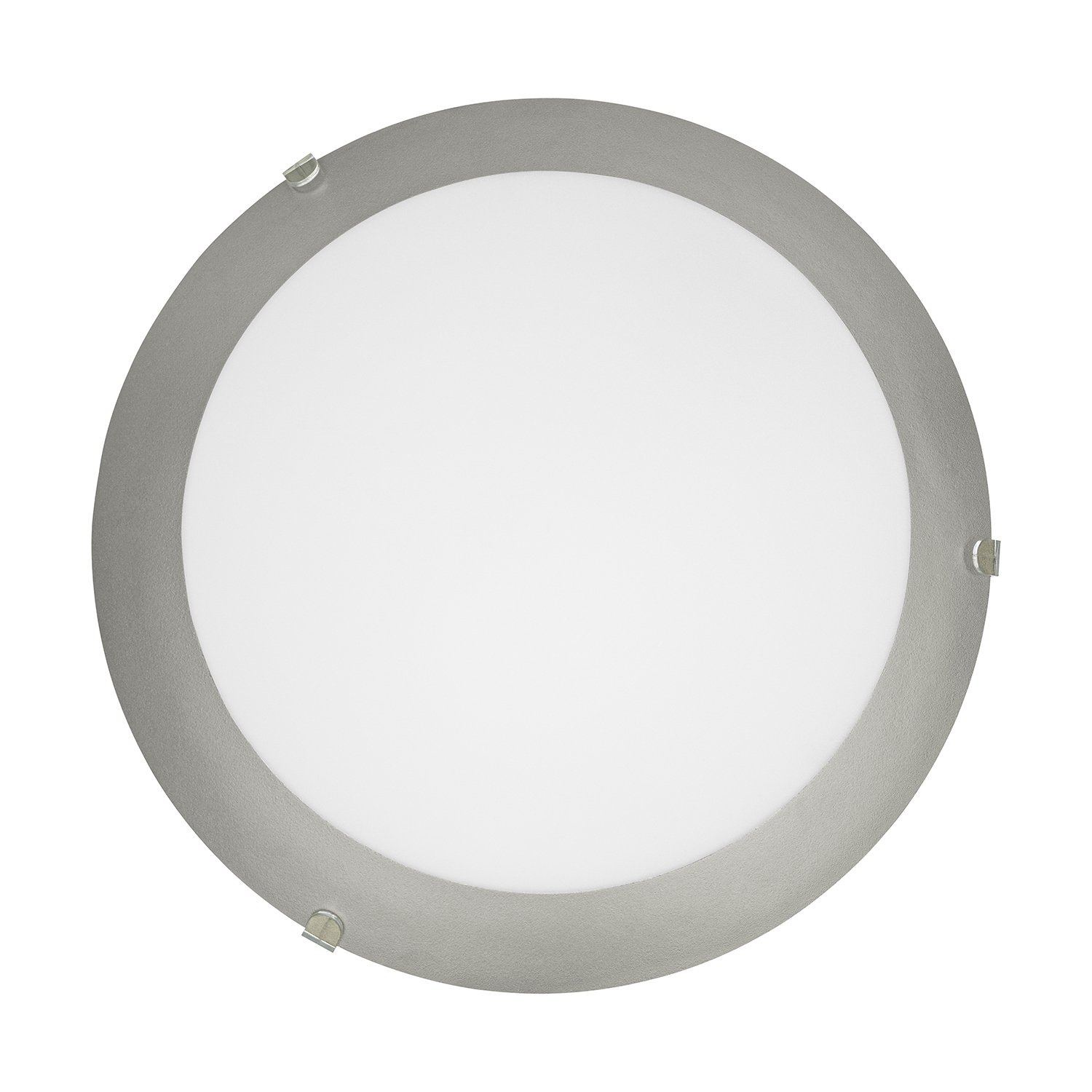 Plafoniera Contemporanea Mars 1 Acciaio Bianco Luce E27 Ip20 89248