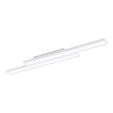 Plafoniera Contemporanea Saliteras-Z Acciaio Bianco 2 Luci Led Integrato 10,2W