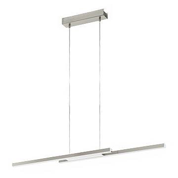 Lampadario Contemporaneo Fraioli-Z Alluminio Nichel 2 Luci Led 17W 4800Lm
