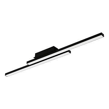 Plafoniera Contemporanea Fraioli-Z Alluminio Nero 2 Luci Led Integrato 17W