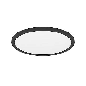 Plafoniera Moderna Rovito-Z Policarbonato Nero Luce Led Integrato 14,6W