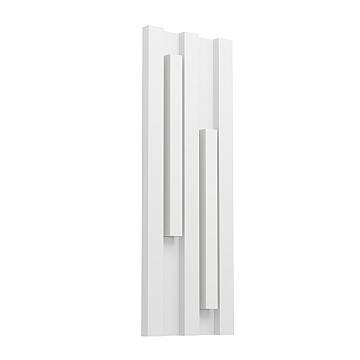 Applique Esterno Contemporanea Fandina Metallo E Policarbonato Bianco E27