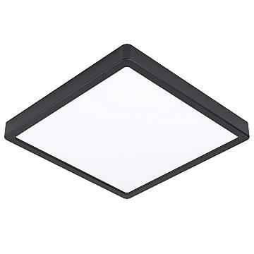 Plafoniera Quadrata Esterno Contemporaneo Argolis-Z Alluminio Nero Led
