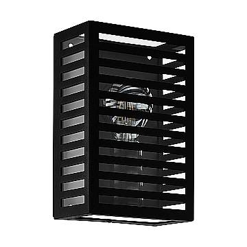 Applique Esterno Contemporanea Alamonte 3 Alluminio Nero 1 Luce E27