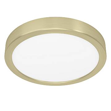 Plafoniera Moderna Fueva 5 Acciaio Ottone Led Integrato 17W 3000K Ip20