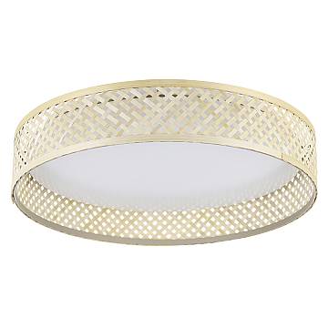 Plafoniera Contemporanea Luppineria Policarbonato Bianco Luce Led Integrato 20W