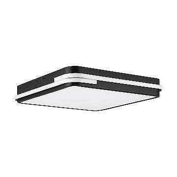 Plafoniera Moderna Genovese-Z Alluminio Nero Luce Led Integrato 22W Plafoniera Moderna Genovese-Z Alluminio Nero Luce Led Integrato 22W