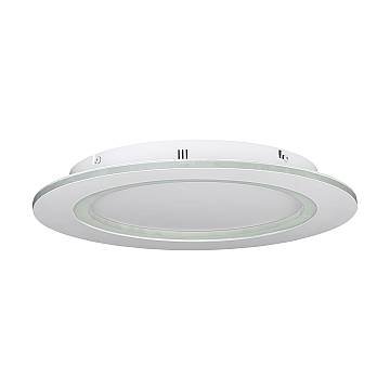 Plafoniera Contemporanea Padrogiano-Z Acciaio Bianco Luce Led Integrato 26,5W