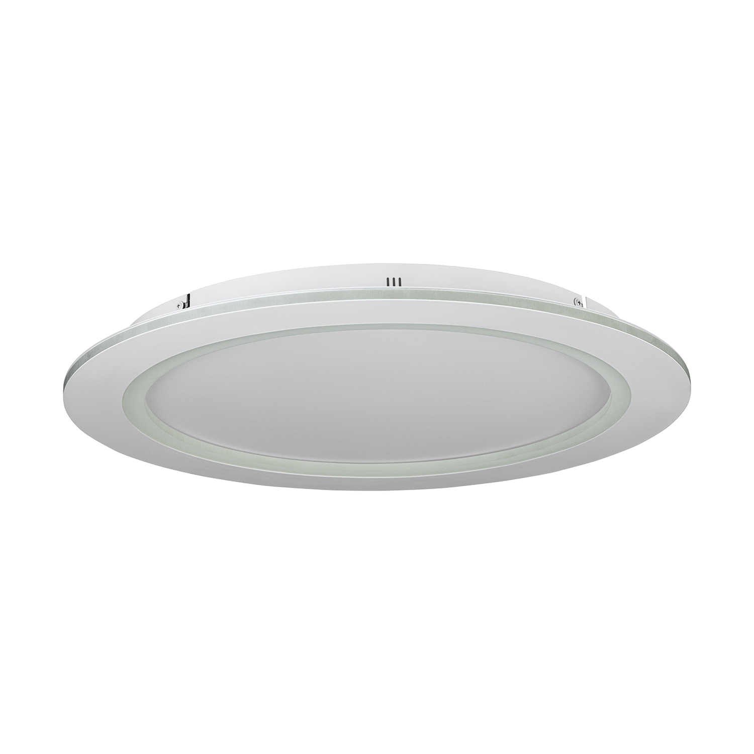 Plafoniera Contemporanea Padrogiano-Z Acciaio Bianco Luce Led Integrato 35W 900487