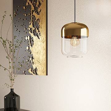 Lampadario Contemporaneo Maryvilla 1 Luce Acciaio Nero