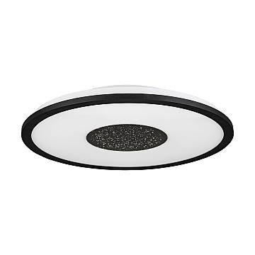 Plafoniera Contemporanea Marmorata Alluminio Nero Luce Led Integrato 18W Plafoniera Contemporanea Marmorata Alluminio Nero Luce Led Integrato 18W