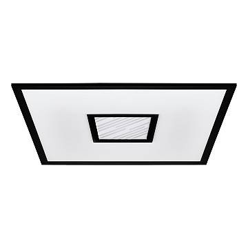 Plafoniera Moderna Bordonara Alluminio Nero Luce Led Integrato 21,5W