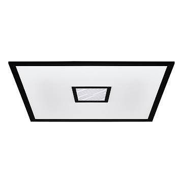 Plafoniera Moderna Bordonara Alluminio Nero Luce Led Integrato 36W