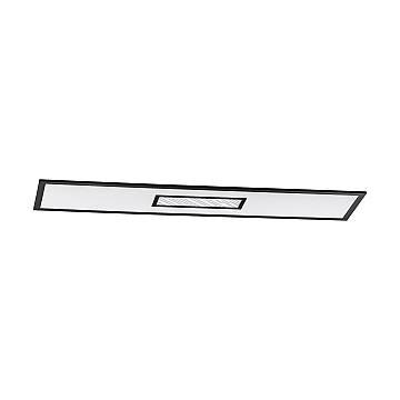 Plafoniera Moderna Bordonara Alluminio Nero Luce Led Integrato 35W