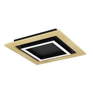 Plafoniera Moderna Tirrenara Acciaio Nero 4 Luci Led Integrato 5,4W Plafoniera Moderna Tirrenara Acciaio Nero 4 Luci Led Integrato 5,4W