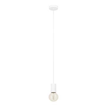 Lampadario A Sospensione Contemporaneo Pozueta 1 Acciaio Bianco 1 Luce E27