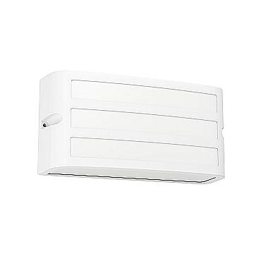 Applique Esterno Contemporanea Camarda Alluminio E Policarbonato Bianco Led