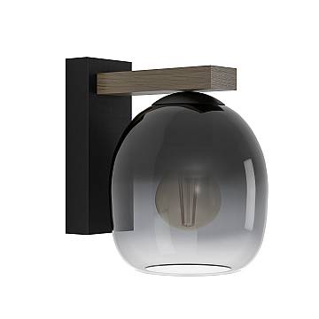 Applique Moderna Filago Legno Marrone 1 Luce E27 Applique Moderna Filago Legno Marrone 1 Luce E27