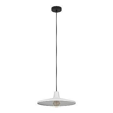 Lampadario A Sospensione Contemporaneo Miniere Acciaio Nero Grigio 1 Luce E27