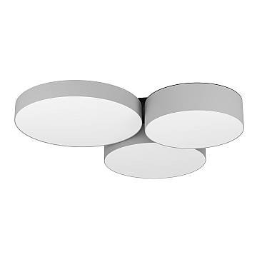 Plafoniera Moderna Barbano-Z Acciaio Nero 3 Luci Led 7,5W