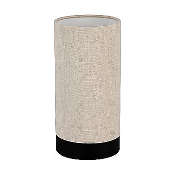 Lampada Da Tavolo Moderna Feniglia Acciaio Nero 1 Luce E27