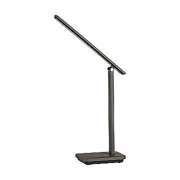 Lampada Da Tavolo Minimal Iniesta Policarbonato Nero Luce Led Integrato 3,6W