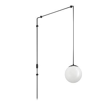Lampadario A Sospensione Minimal Rondo 3 Acciaio Nero Vetro 1 Luce E27