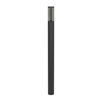 Paletto Esterno Moderno Salle Alluminio Nero Policarbonato Trasp 1 Luce E27 Paletto Esterno Moderno Salle Alluminio Nero Policarbonato Trasp 1 Luce E27