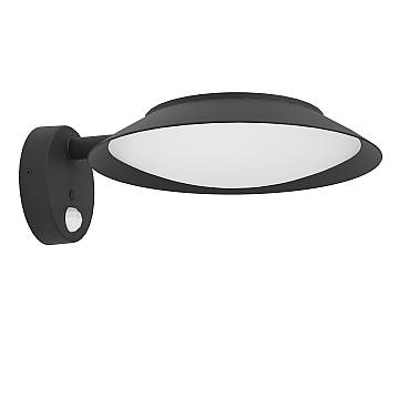 Applique Solare Esterno Contemporaneo Cerrisi Policarbonato Nero E Bianco Led Applique Solare Esterno Contemporaneo Cerrisi Policarbonato Nero E Bianco Led