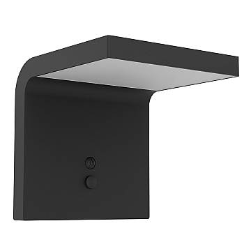 Luce Solare Esterno Moderna Spiante Policarbonato Nero E Bianco Led Luce Solare Esterno Moderna Spiante Policarbonato Nero E Bianco Led