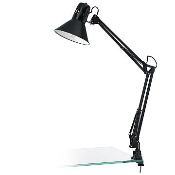 Lampada Da Tavolo Contemporanea Firmo Acciaio Nero Nero Lucido 1 Luce E27