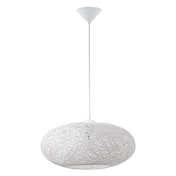 Lampadario A Sospensione Classico Campilo Policarbonato Bianco 1 Luce E27