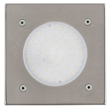 Segnapasso Esterno Quadrato Moderno Lamedo Acciaio Argento Vetro Bianco Led Segnapasso Esterno Quadrato Moderno Lamedo Acciaio Argento Vetro Bianco Led