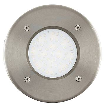 Segnapasso Esterno Tondo Moderno Lamedo Acciaio Argento Vetro Bianco Led Segnapasso Esterno Tondo Moderno Lamedo Acciaio Argento Vetro Bianco Led