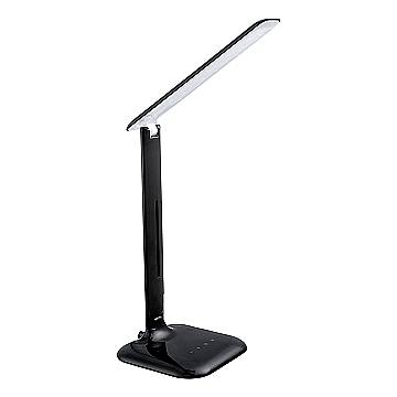 Lampada Da Tavolo Moderna Caupo Policarbonato Nero Luce Led Integrato 2,1W