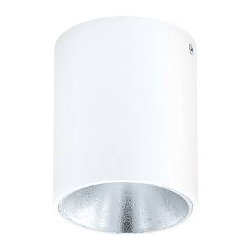 Plafoniera Minimal Polasso Alluminio Bianco Luce Led Integrato 3,3W